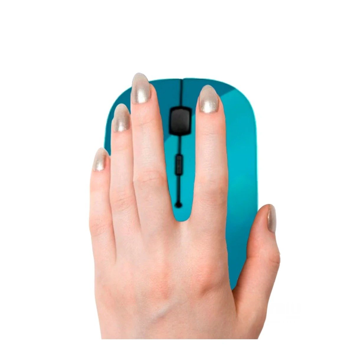 PACK12 ACCESORIO PORTATIL CELESTE CON DISEÑO ERGONOMICO Y BOTONES SUAVES Y+REGALO STICKER - 2