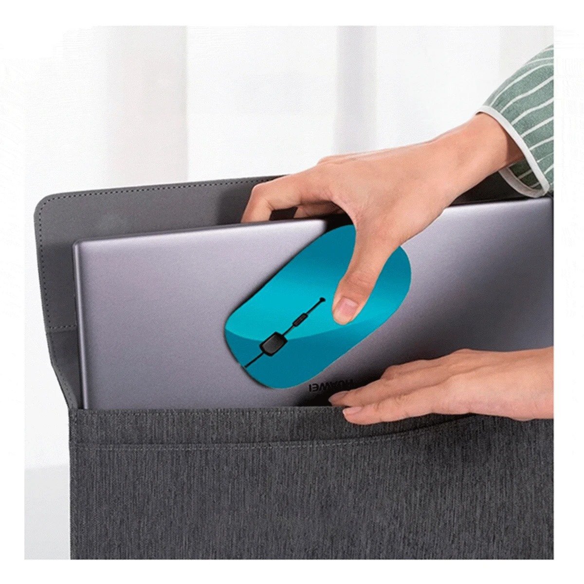 PACK12 ACCESORIO PORTATIL CELESTE CON DISEÑO ERGONOMICO Y BOTONES SUAVES Y+REGALO STICKER - 3