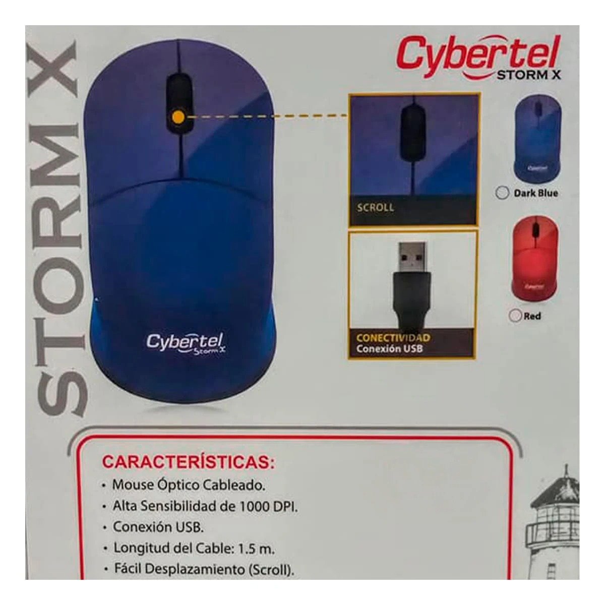PACK6 MOUSE GAMER AZUL CON DISEÑO COMPACTO Y MOVIMIENTO NÍTIDO Y+REGALO STICKER - 5