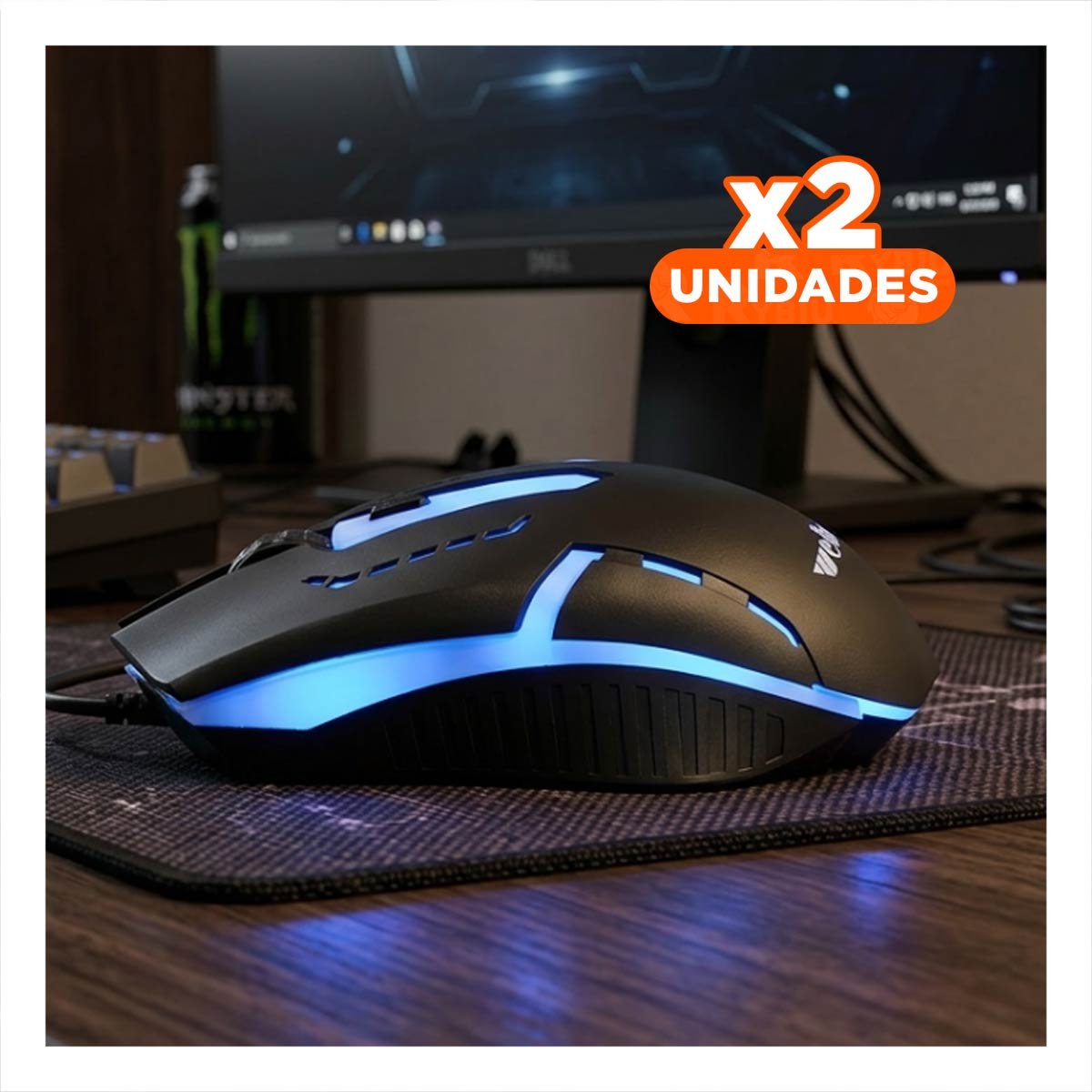 PACK2 HERRAMIENTA NEGRA PARA PC DE ESCRITORIO CON DESPLAZAMIENTO SUAVE Y+REGALO STICKER - 1