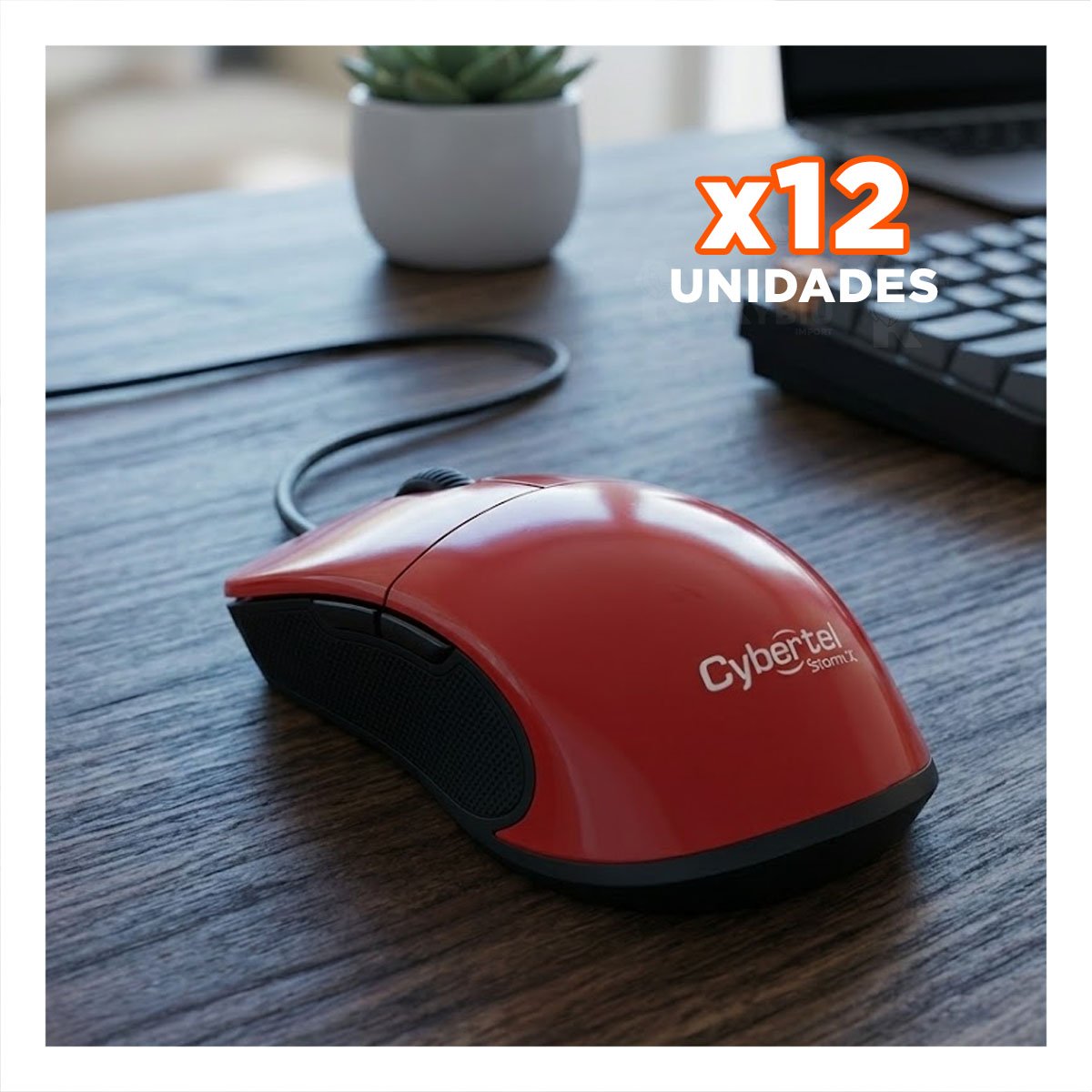 PACK12 MINI MOUSE ROJO PORTATIL CON SENSOR NÍTIDO Y CONTROL TOTAL - 1