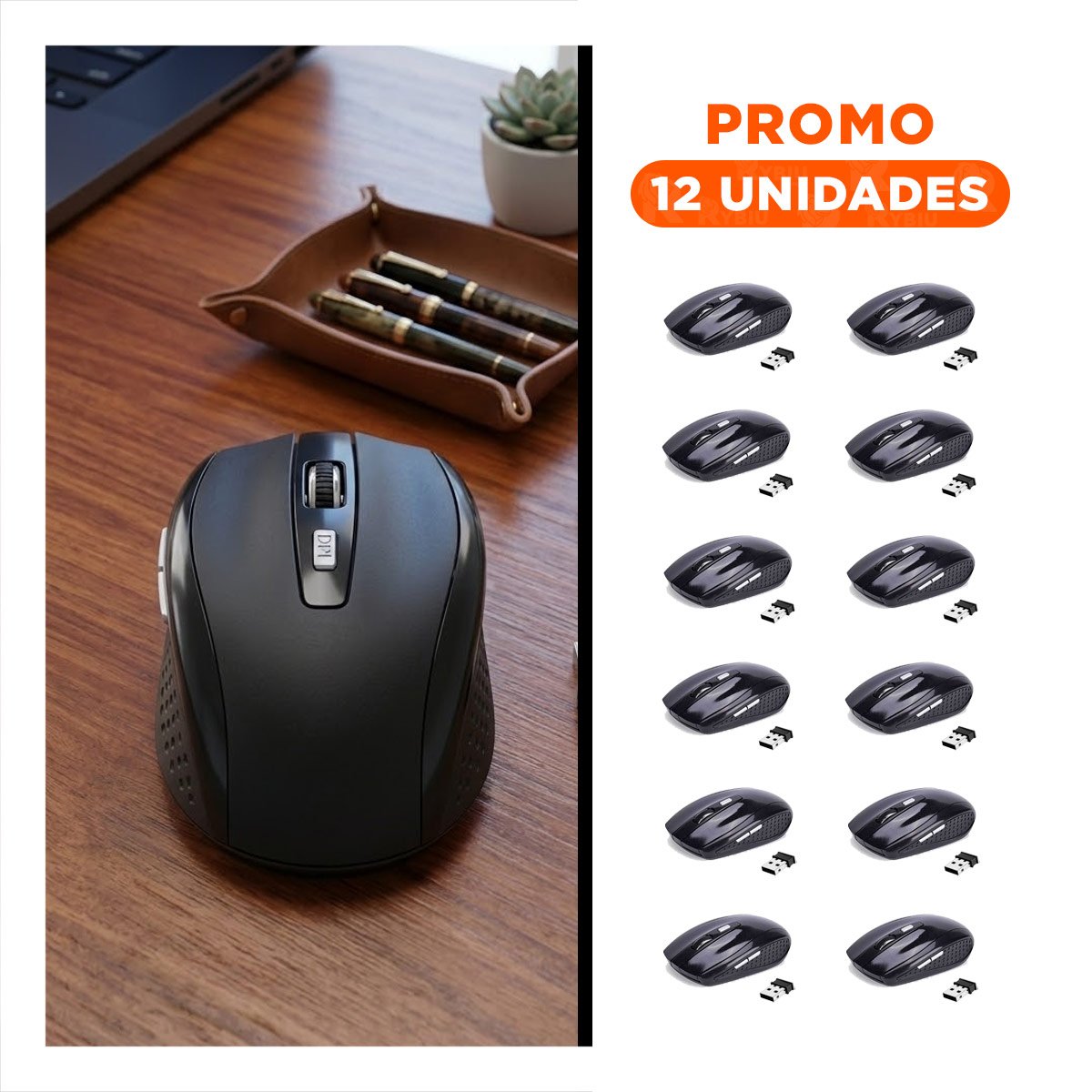 PACK12 PACK TECNOLOGICO TECLADO ILUMINADO CON MOUSE PARA COMPUTADORA Y+REGALO STICKER - 1