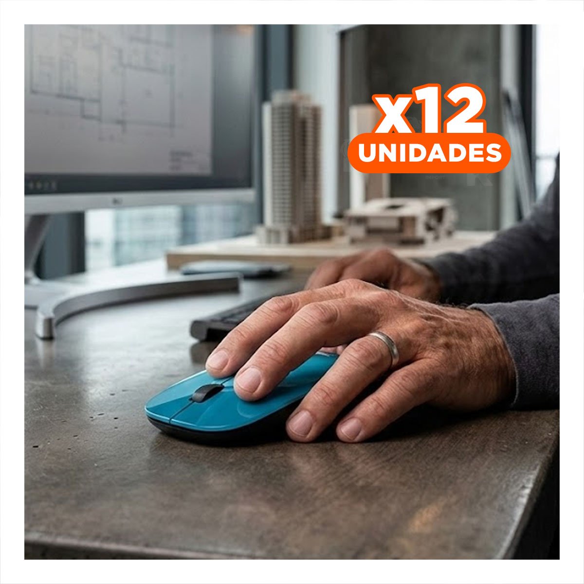 PACK12 DISPOSITIVO PORTATIL CELESTE CON SENSOR SENSIBLE Y TECLAS PROGRAMABLES - 1