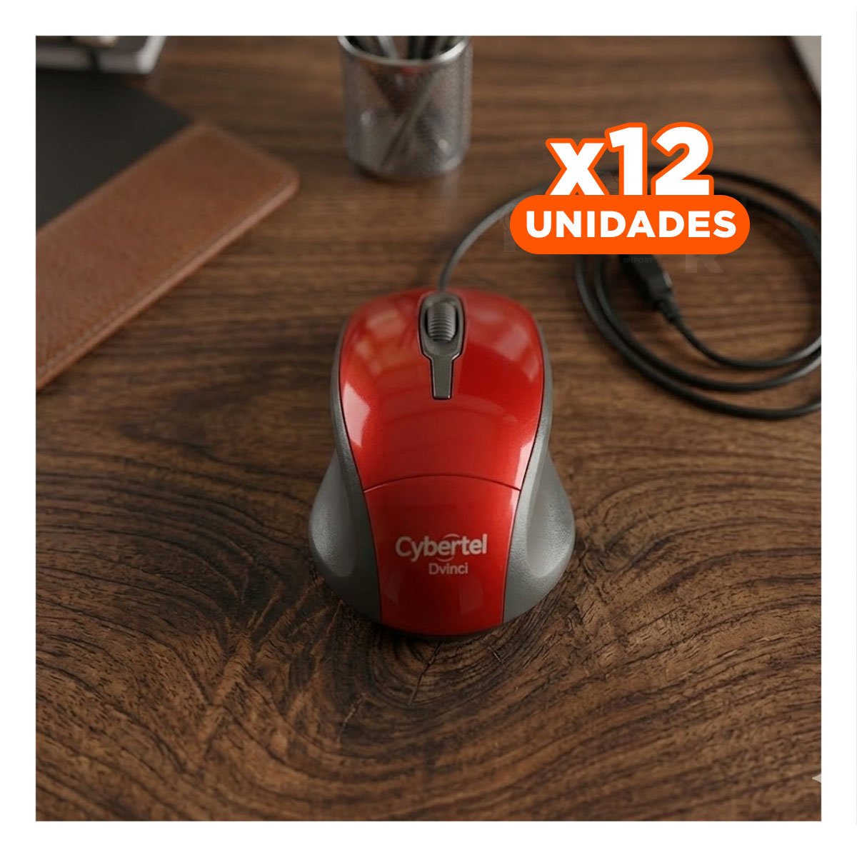 PACK12 MINI MOUSE ROJO PORTATIL PARA PC CON ALTA PRECISIÓN Y CONTROL TOTAL - 1