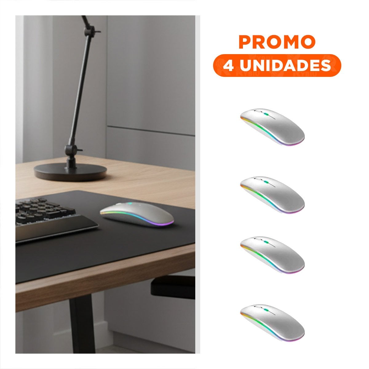 PACK4 DISPOSITIVO DE CONTROL BLANCO PARA MOVILIDAD SUAVE EN COMPUTADORA Y+REGALO STICKER - 1