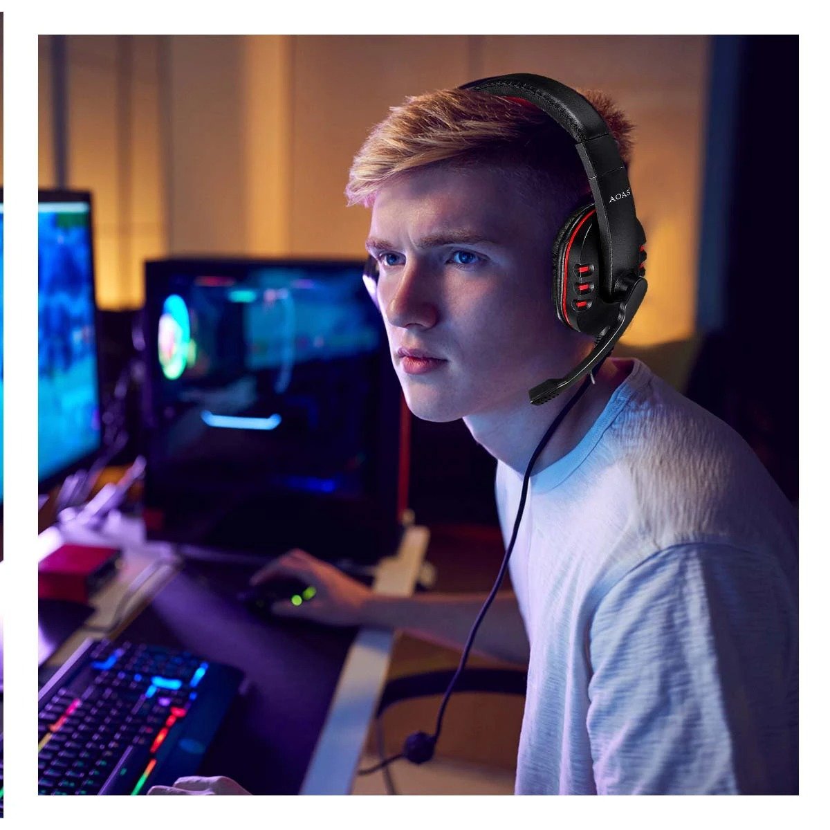 PACK4 PACK GAMER PRO 4 EN 1 CON LUCES DECORATIVAS PARA JUEGOS Y ESCRITORIO - 3