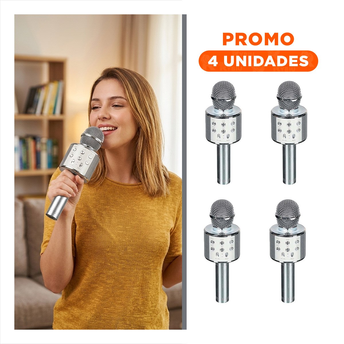 PACK4 DISPOSITIVO DE VOZ PORTATIL PLOMO CON FUNCION MULTIMEDIA Y SONIDO CLARO - 1