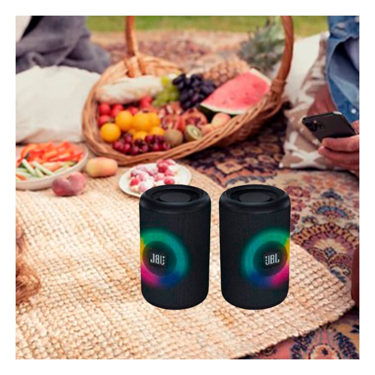 SPEAKER COMPACTO NEGRO CON SONIDO CLARO PARA MUSICA Y+LIGAS REGALO - 2