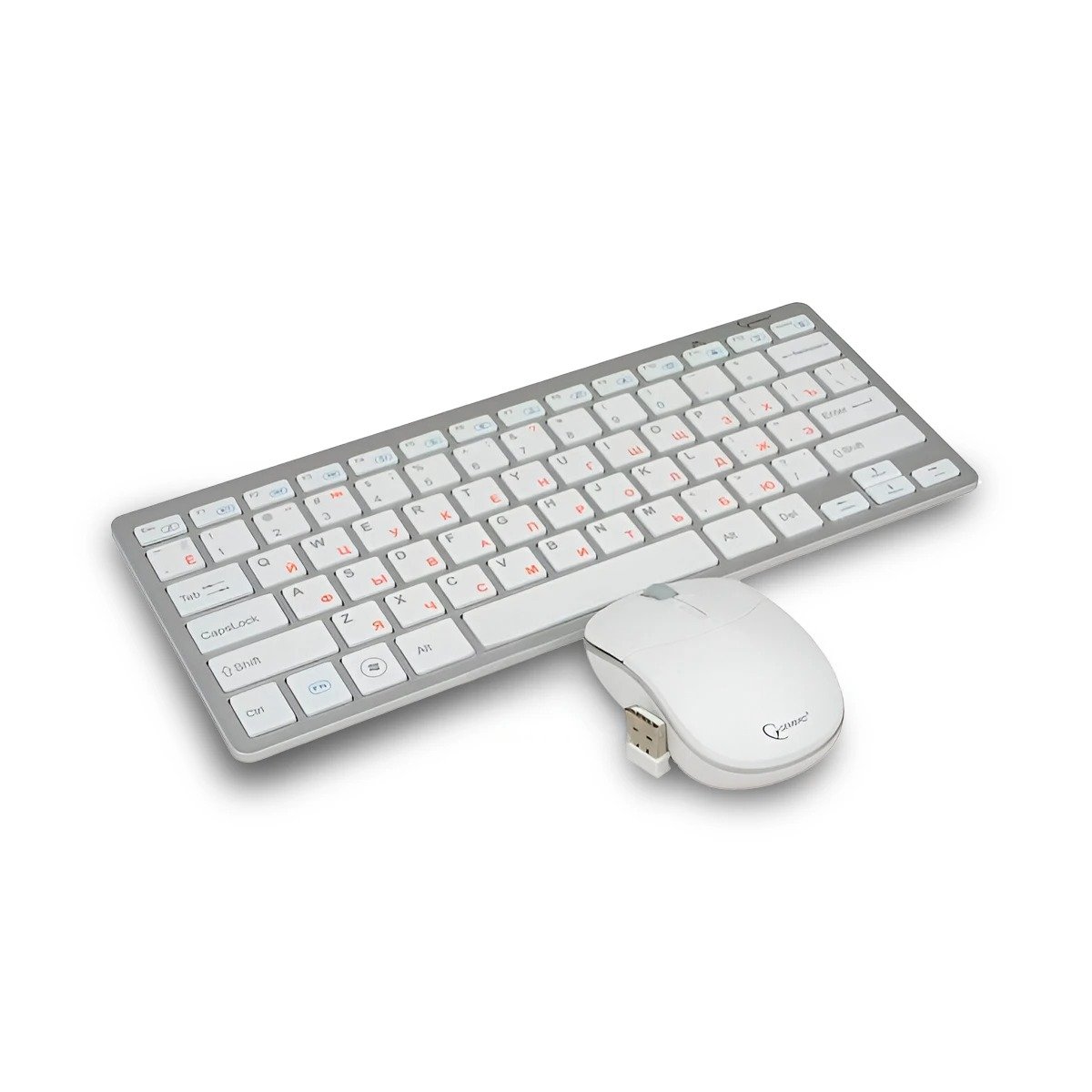 PACK2 SET TECLADO Y MOUSE PROFESIONAL PARA ESCRITORIO Y CASA COLOR BLANCO Y+REGALO STICKER - 2