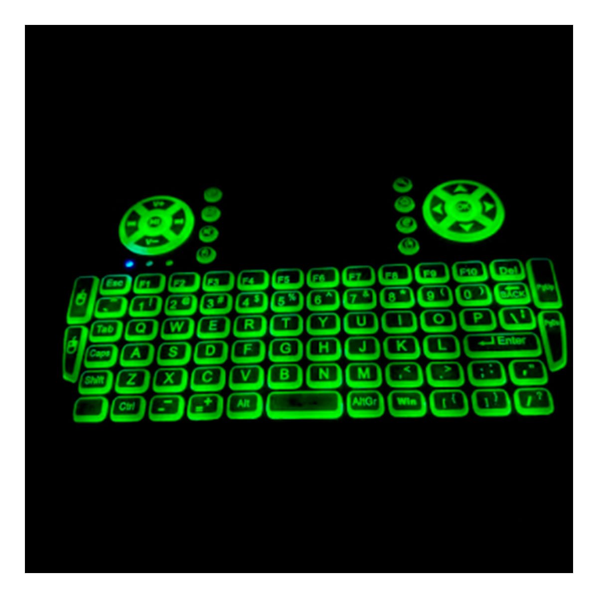PACK2 MINI DISPOSITIVO NEGRO CON TECLAS SENSIBLES Y LUCES LED MULTICOLOR Y+PAPEL REGALO - 5