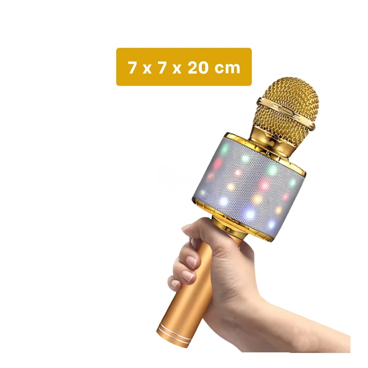 PACK4 DISPOSITIVO DORADO COMPACTO CON MICROFONO PROFESIONAL Y CONECTIVIDAD Y+PAPEL REGALO - 4