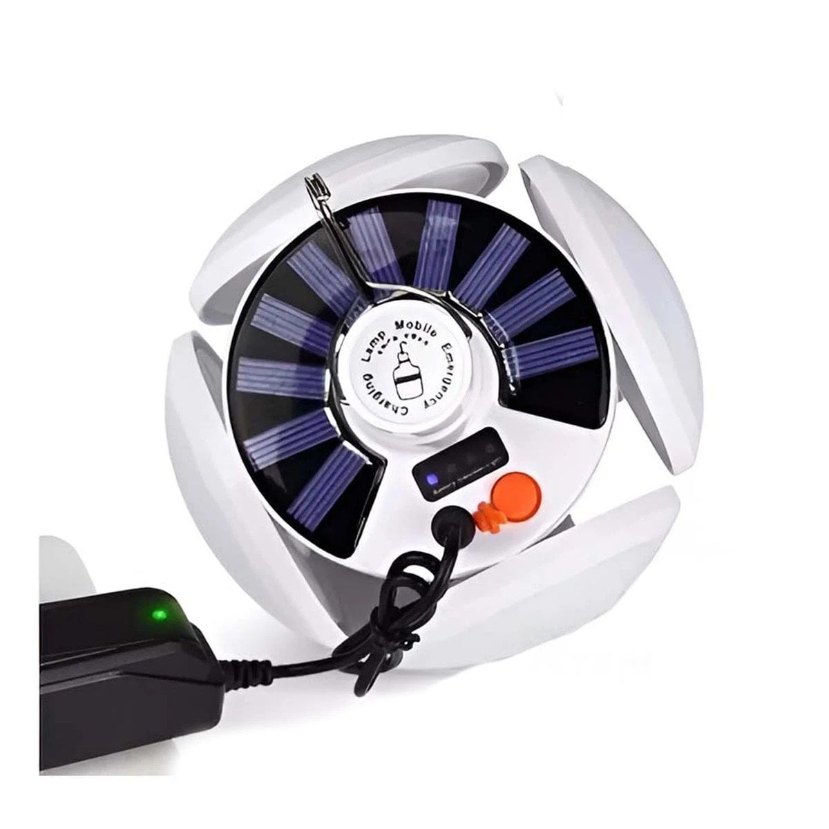 PACK6 ILUMINACION LED RECARGABLE CON PANEL SOLAR CON LUZ INTENSA PARA SALA Y+REGALO STICKER - 2
