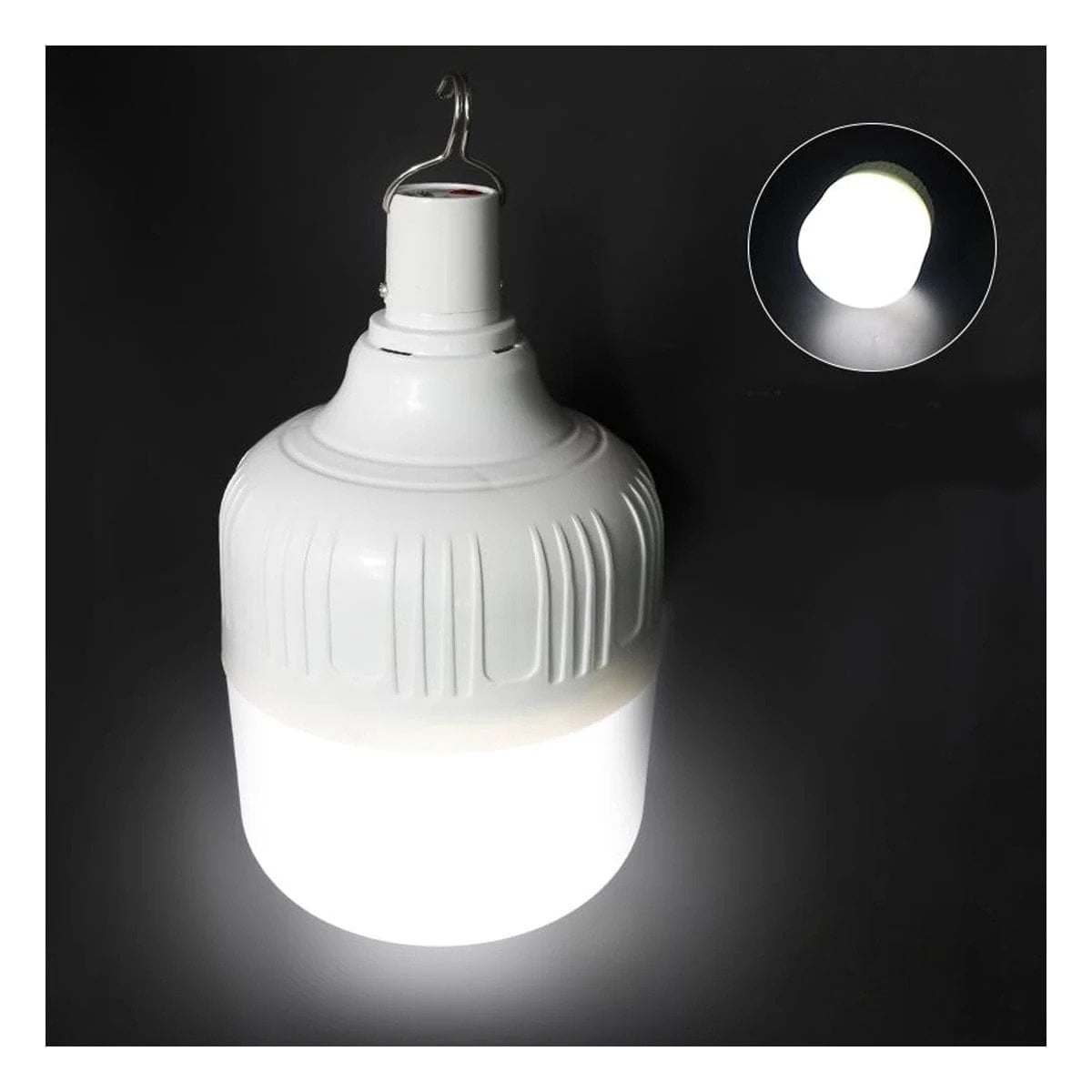 PACK4 FOCO LED RECARGABLE CON LUZ POTENTE Y ENCENDIDO FACIL PARA SALA - 3