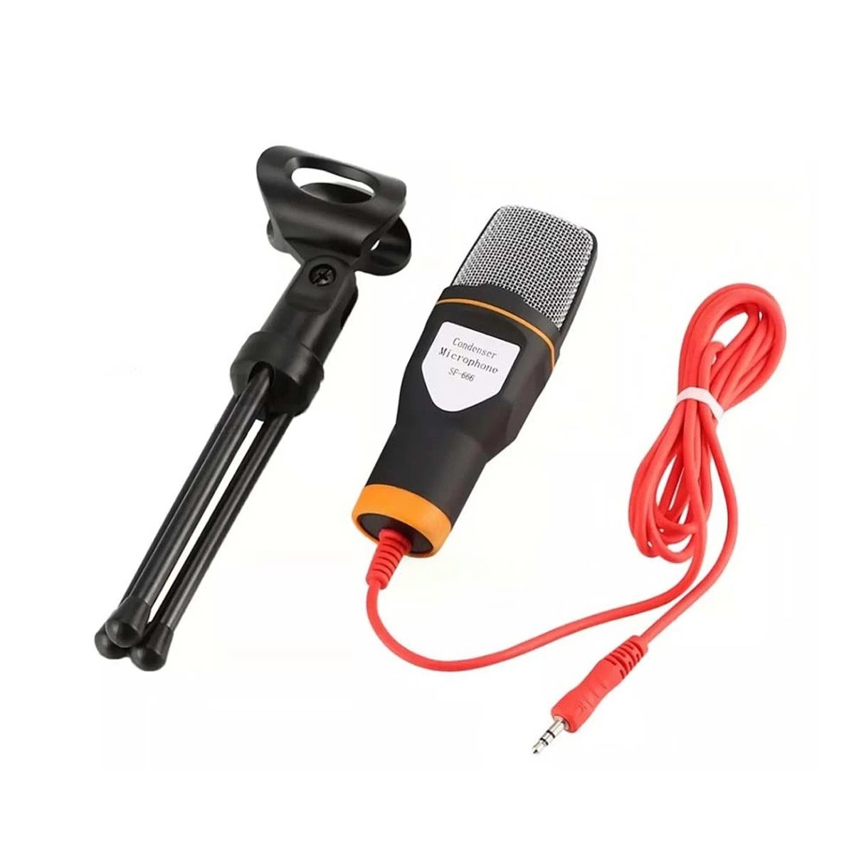 PACK6 COMPONENTE DE AUDIO PARA PC CON TRIPODE NEGRO PARA REUNIONES Y+REGALO STICKER - 2