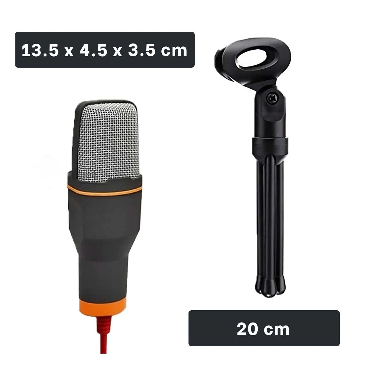 PACK6 COMPONENTE DE AUDIO PARA PC CON TRIPODE NEGRO PARA REUNIONES Y+REGALO STICKER - 4