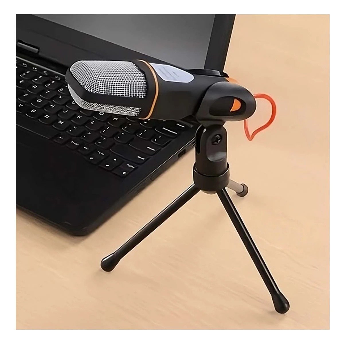 PACK2 SET DE GRABACION PARA PC CON TRIPODE NEGRO PARA STREAMING Y VOZ Y+REGALO STICKER - 3
