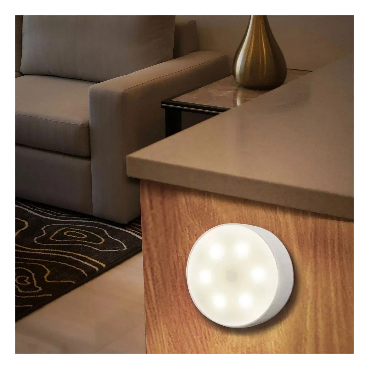 PACK6 FOCO CON SENSOR CON FUNCIONAMIENTO AUTOMATICO COLOR BLANCO PARA DORMITORIO - 5