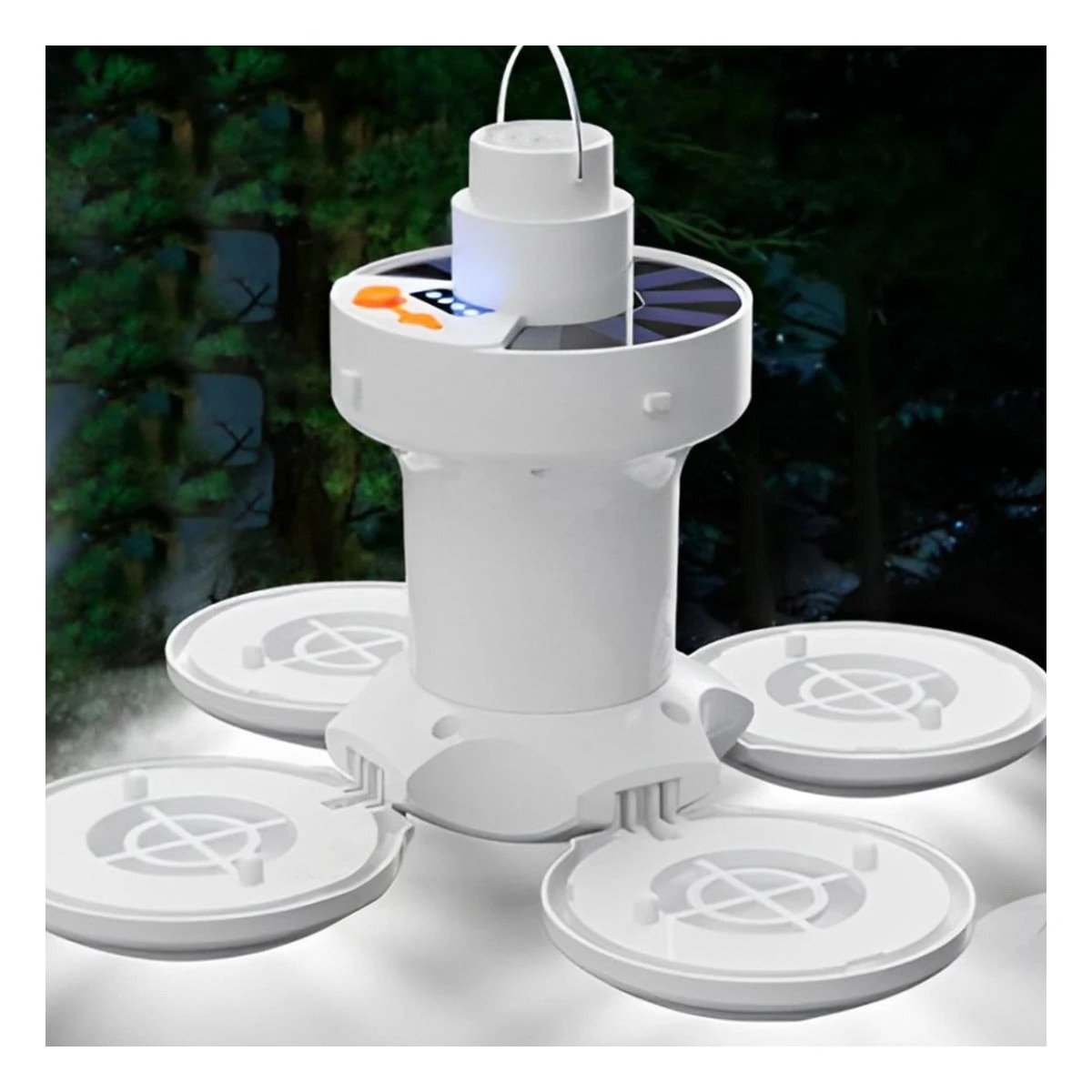 PACK12 ILUMINACION LED RECARGABLE CON PANEL SOLAR CON LUZ REGULABLE PARA SALA Y+REGALO STICKER - 5