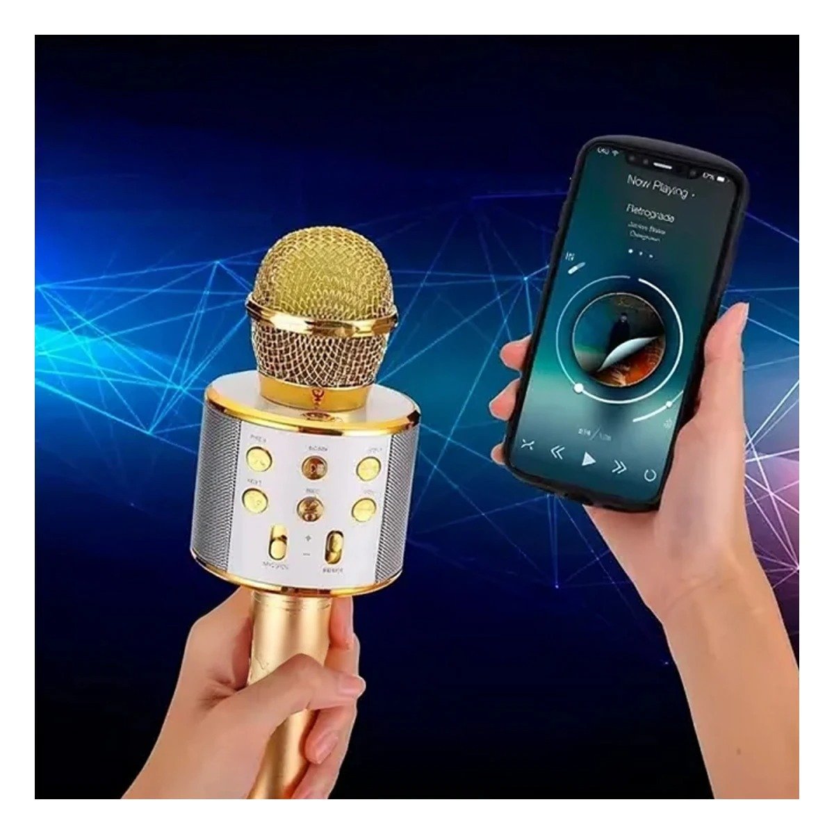 PACK12 DISPOSITIVO PORTATIL DORADO CON MICROFONO DIRECCIONAL Y CONECTIVIDAD BLUETOOTH - 3