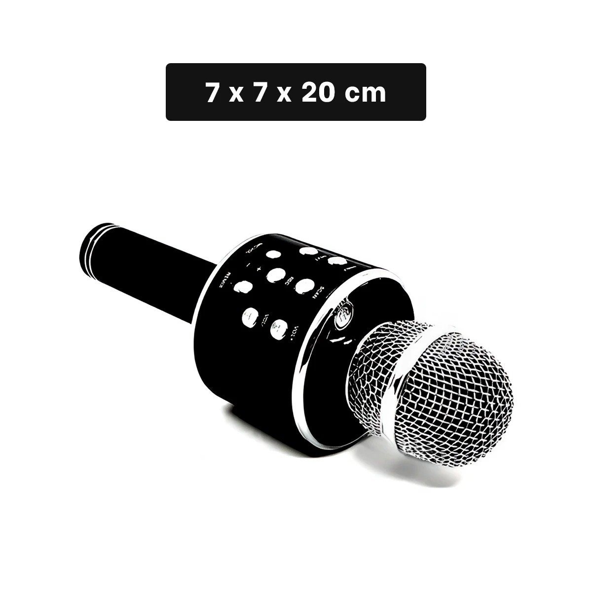 PACK4 MICROFONO PROFESIONAL COLOR NEGRO BLUETOOTH PARA GRABACIONES Y EVENTOS - 4