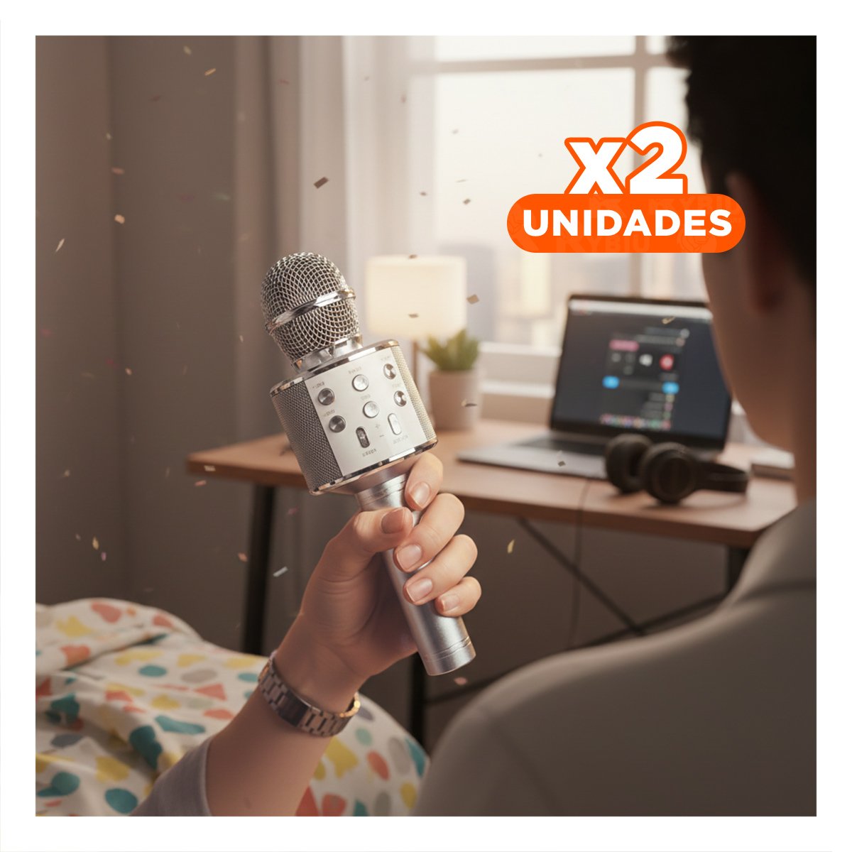 PACK2 UNIDAD VOCAL PLOMO CON CONEXION RAPIDA Y SONIDO ESTEREO EQUILIBRADO - 1