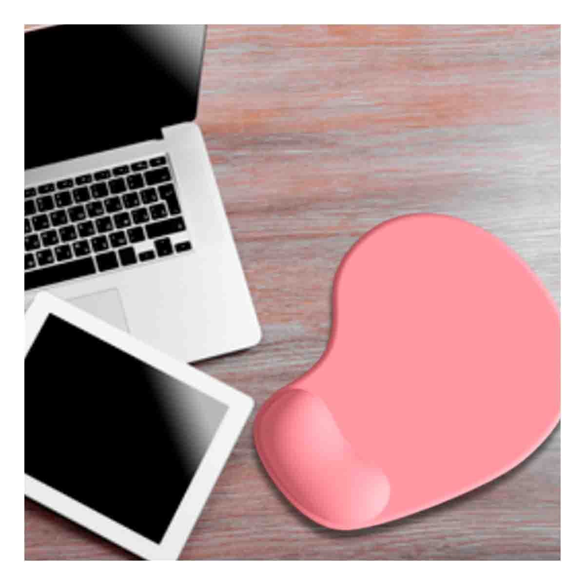 PACK12 MOUSE PAD GEL ERGONOMICO ROSADO CON SUPERFICIE SUAVE Y ESTILO COMPACTO Y+PAPEL REGALO - 3