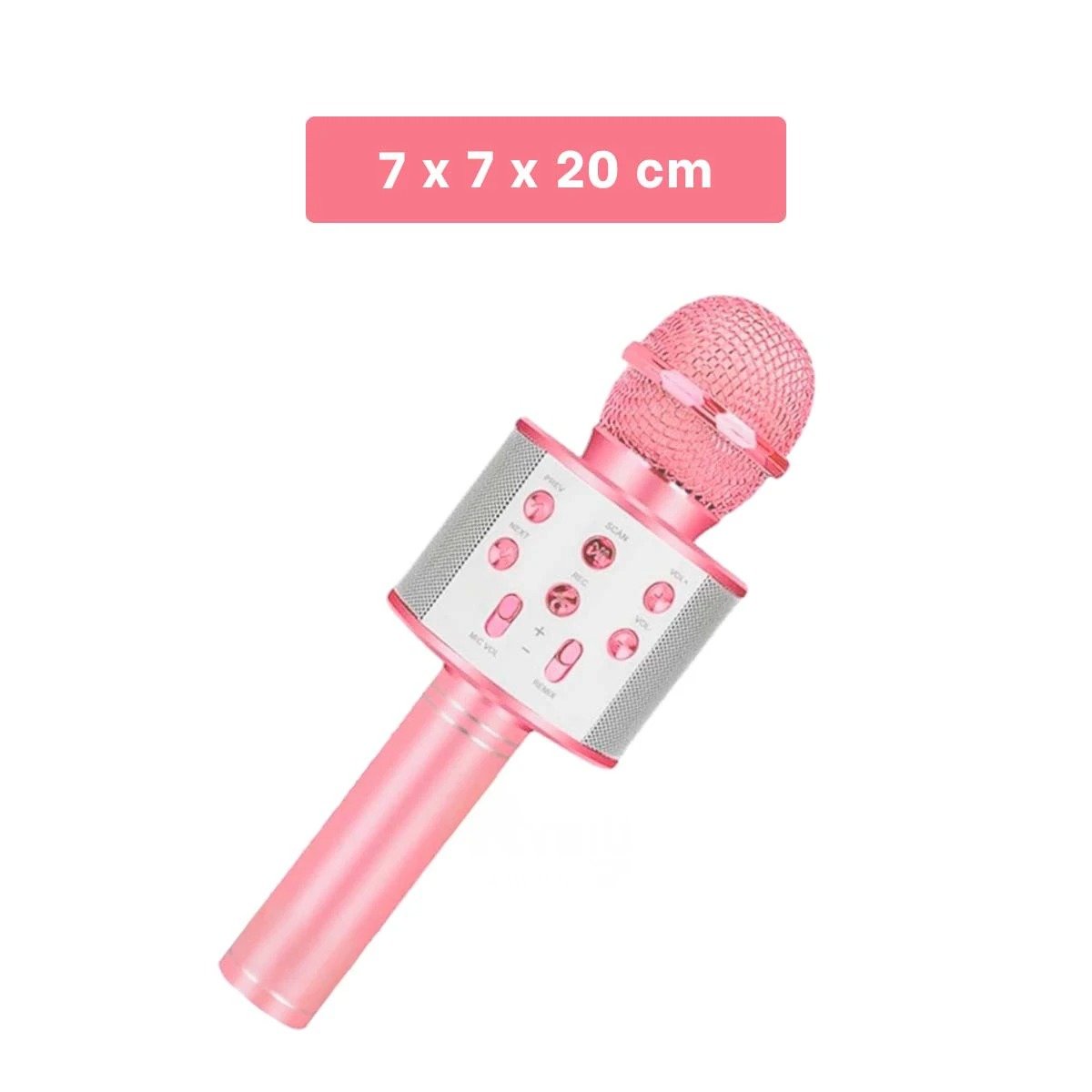 PACK6 APARATO BLUETOOTH ORO ROSADO CON FUNCION DE KARAOKE PARA CASA Y+PAPEL REGALO - 4