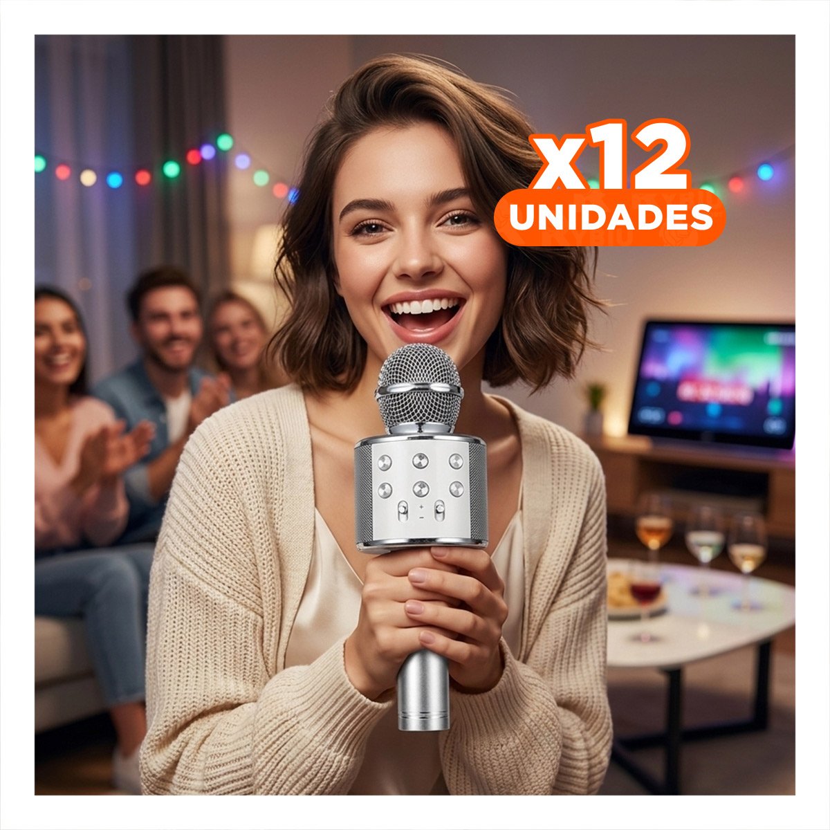 PACK12 UNIDAD VOCAL COMPACTA PLOMO CON DISENO PORTATIL Y REPRODUCCION ESTABLE Y+PAPEL REGALO - 1