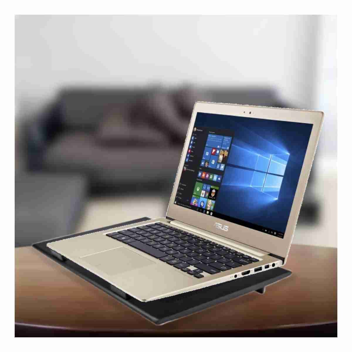 PACK6 COOLER MODERNO PARA LAPTOP A8 NEGRO CON SISTEMA DE AIRE FORZADO - 2