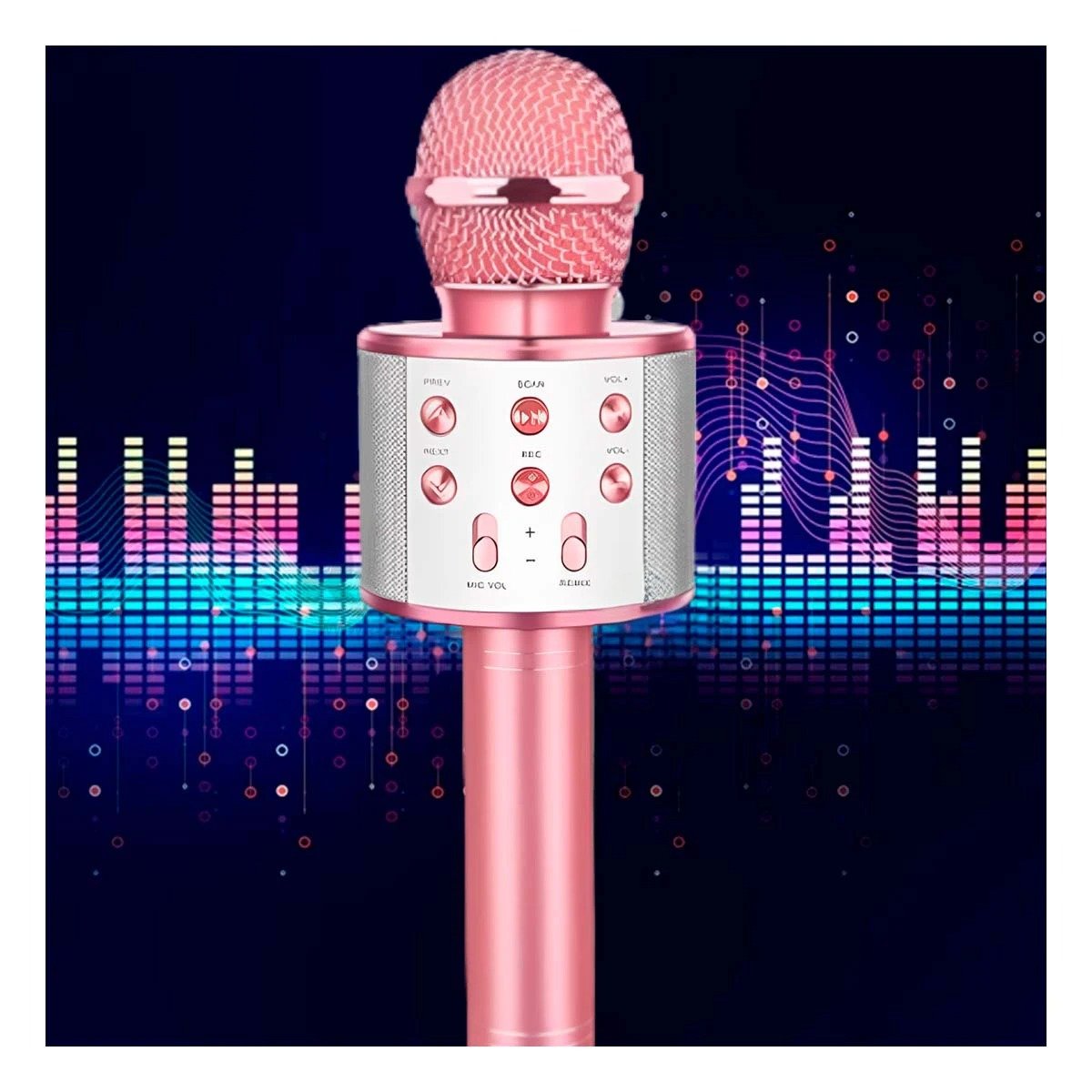 PACK4 DISPOSITIVO DE KARAOKE BLUETOOTH ORO ROSADO PARA CANTAR Y DIVERTIRSE - 2