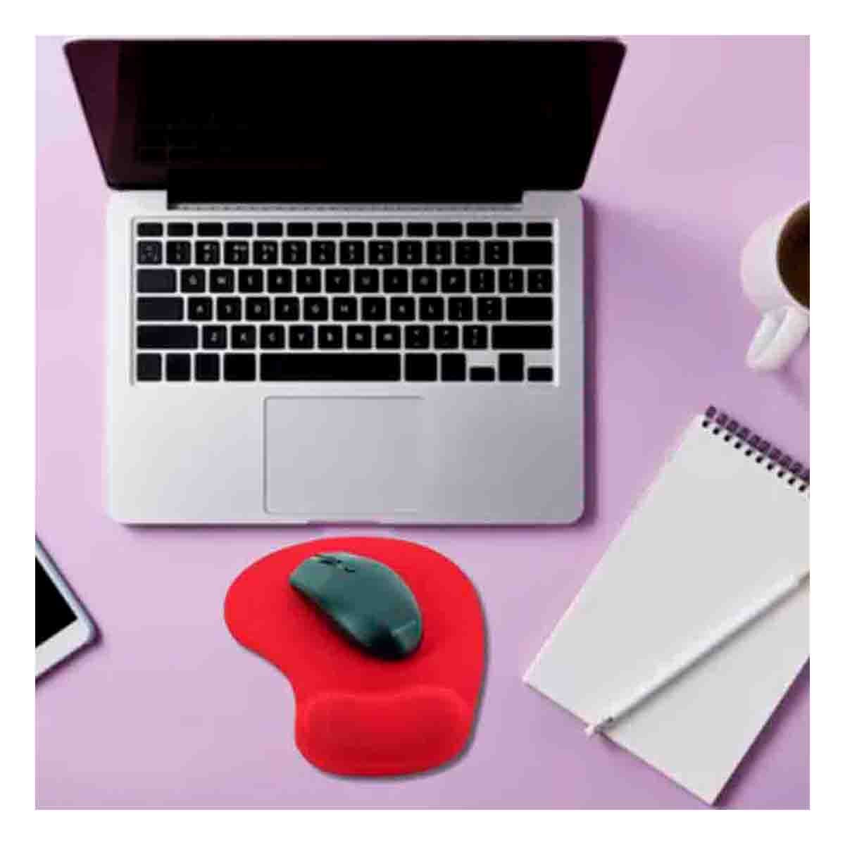 PACK6 SOPORTE GEL COMPACTO ROJO CON ESTILO MODERNO Y USO DIARIO EN PC Y+REGALO STICKER - 5