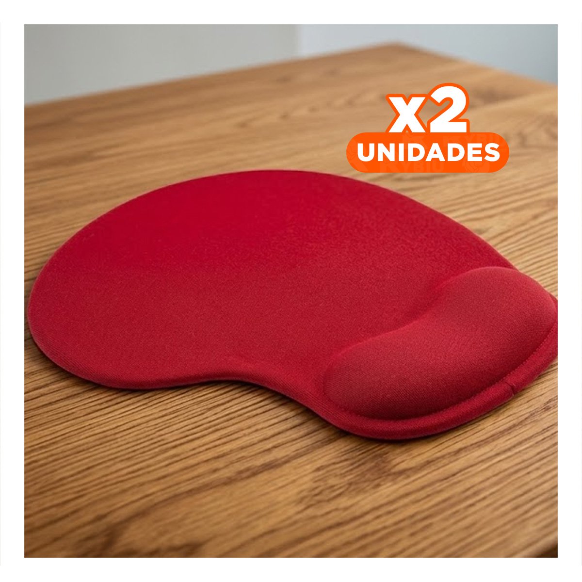 PACK2 SOPORTE GEL MINI ROJO CON TEXTURA ANTIDESLIZANTE PARA LAPTOP Y+REGALO STICKER - 1
