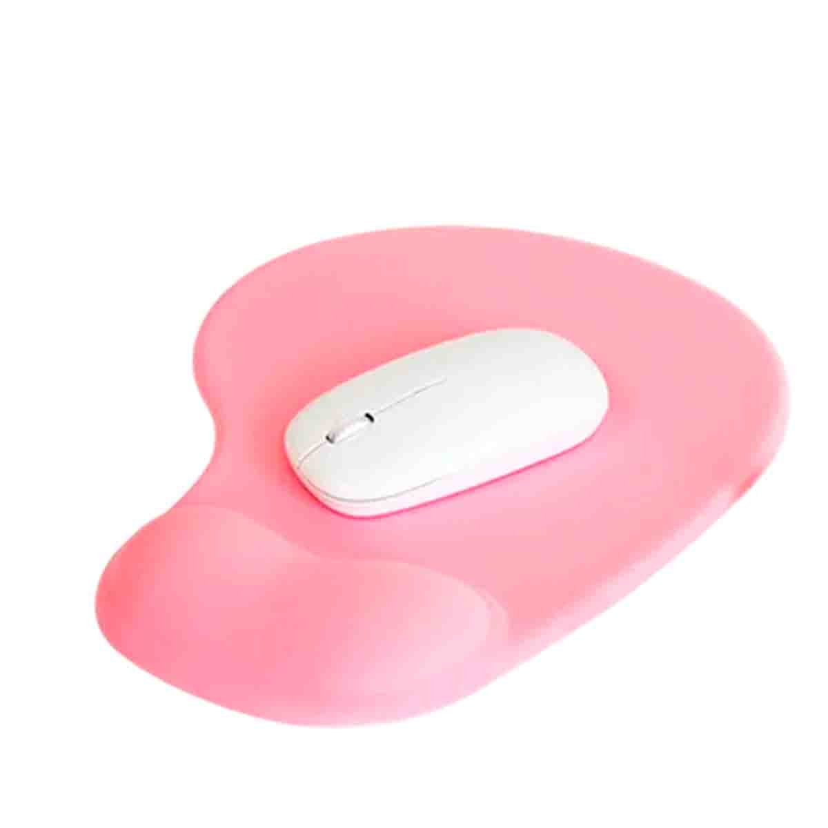 PACK2 SOPORTE GEL MINI ROSADO CON ESTILO MODERNO Y COMODO PARA COMPUTADORA Y+REGALO STICKER - 2