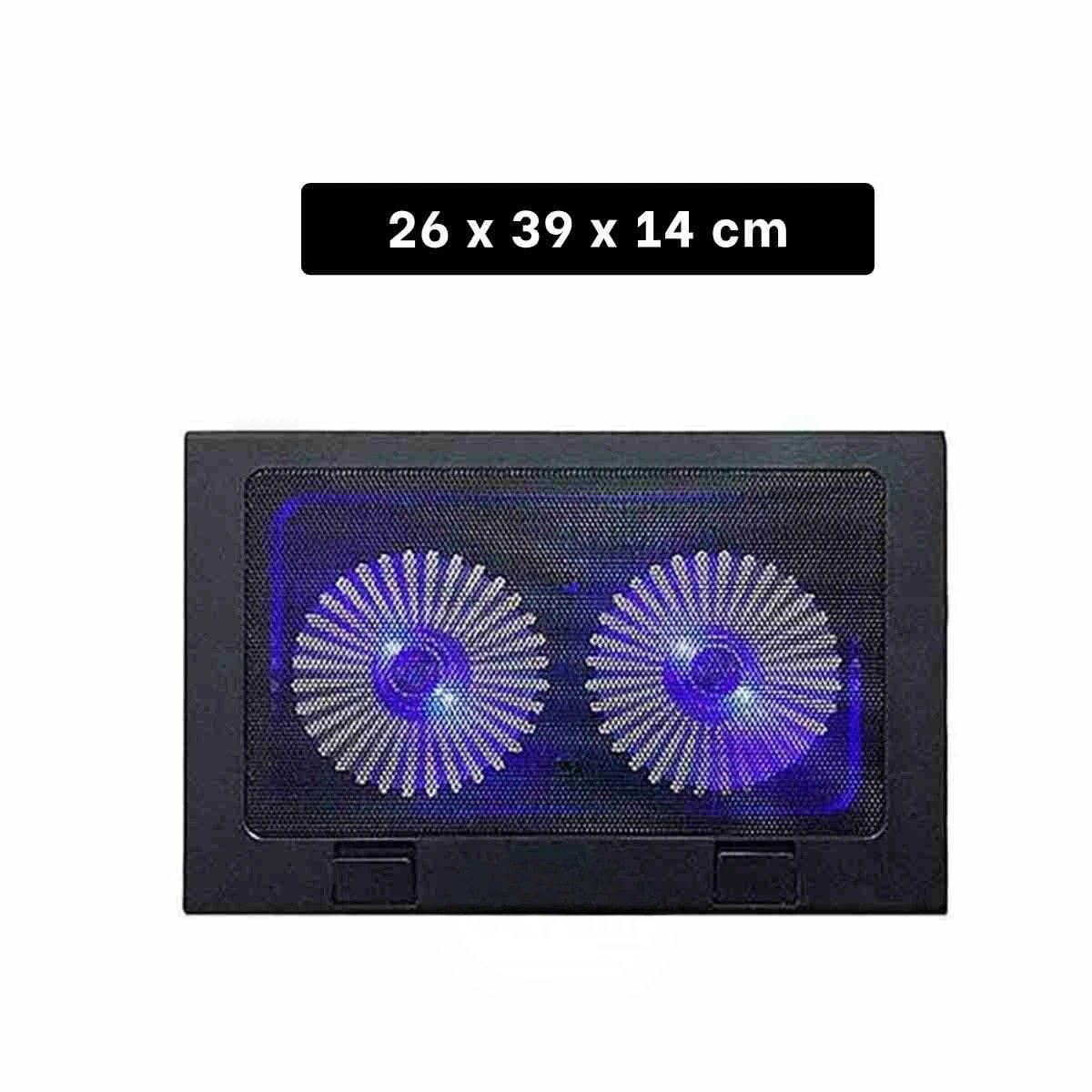 PACK2 SOPORTE PORTATIL PARA LAPTOP A8 COOLING PAD NEGRO CON BASE FIRME Y+PAPEL REGALO - 4