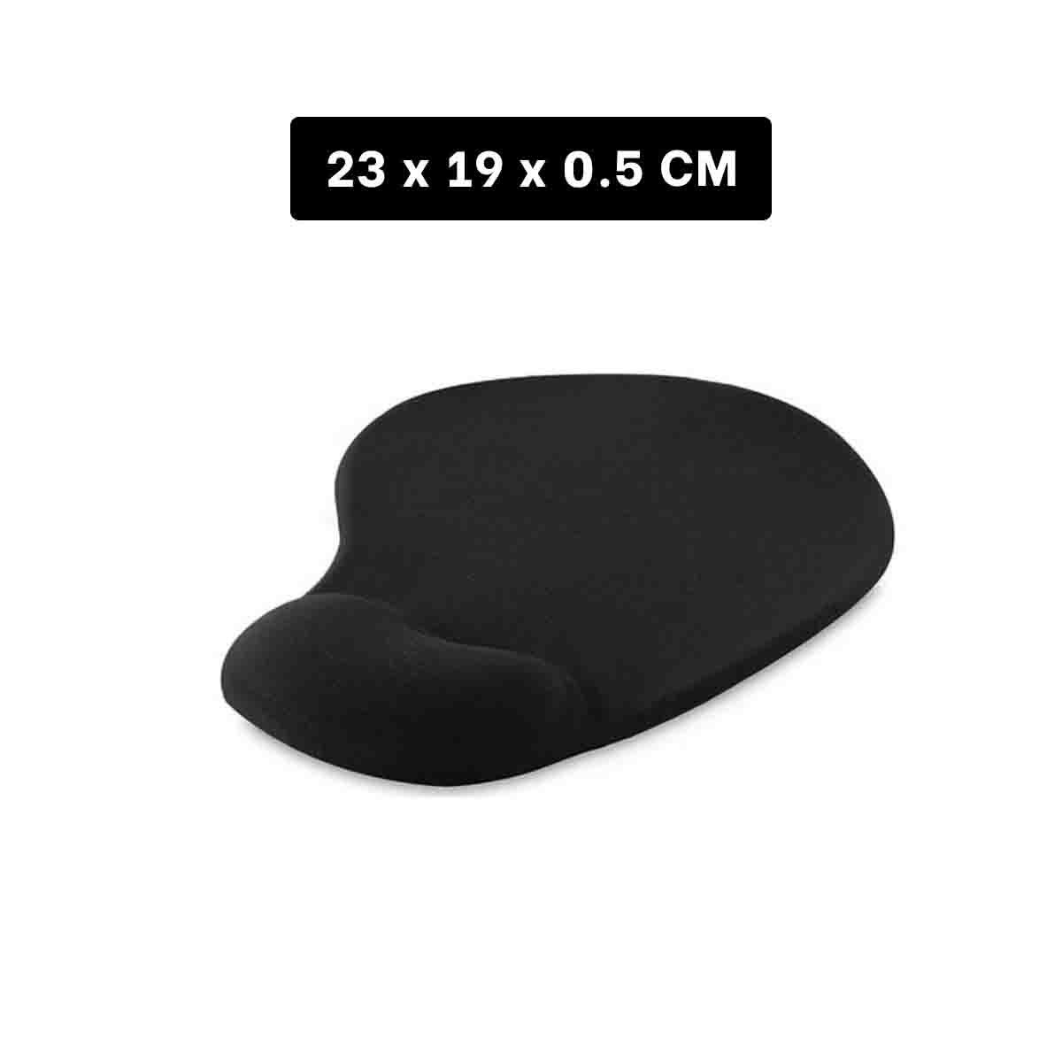 PACK4 SUPERFICIE ERGONOMICA GEL NEGRO PEQUENA CON APOYO PARA MUNECA Y+REGALO STICKER - 4
