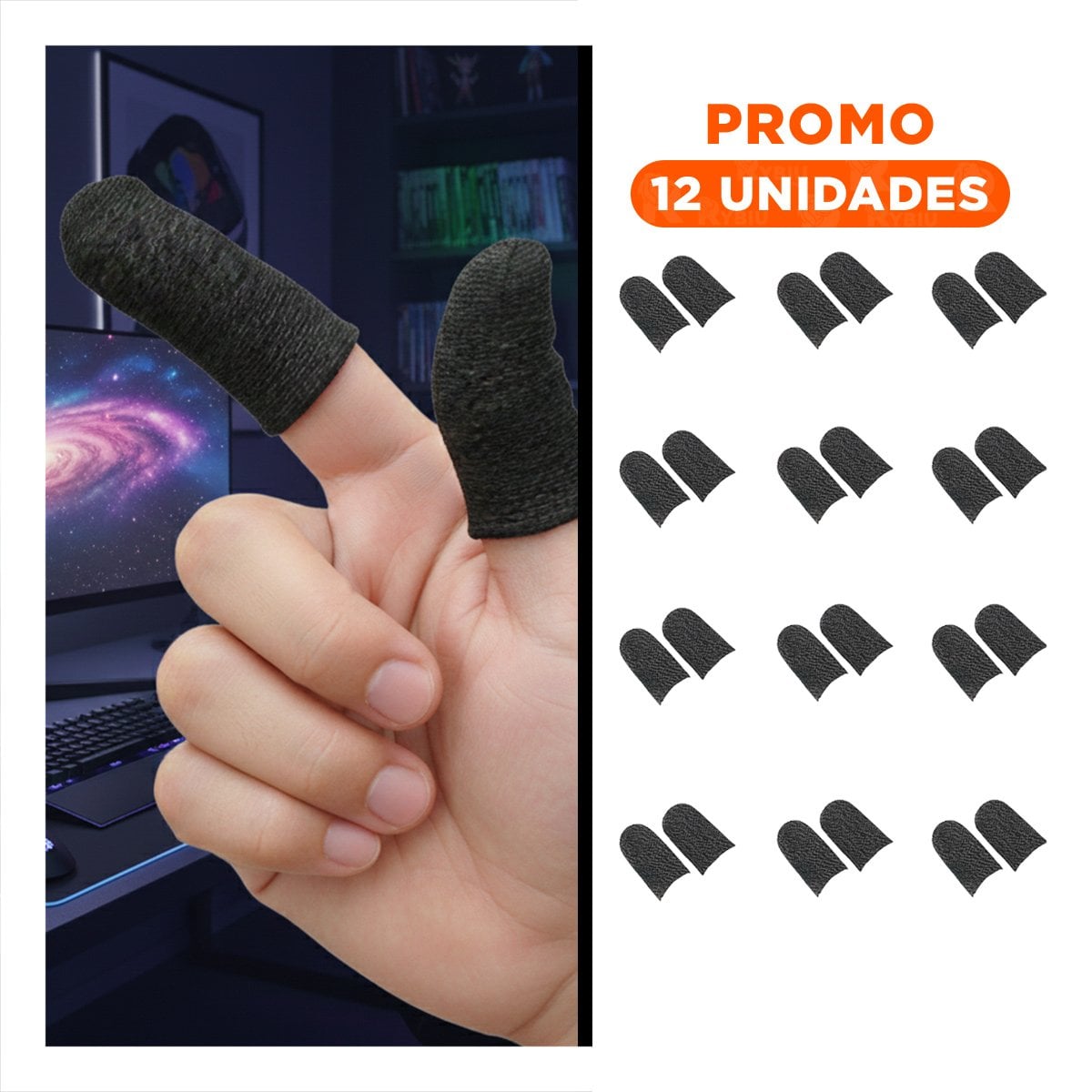 PACK12 PUNTERO GAMER PORTATIL CON DISEÑO MODERNO Y FUNCIONES MULTIPLES PARA PC Y+REGALO STICKER - 1