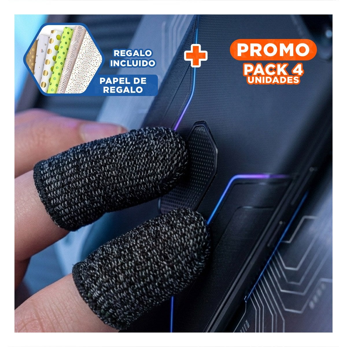 PACK4 PUNTERO GAMER COMPACTO CON DISEÑO ERGONOMICO Y FUNCIONES AVANZADAS Y+PAPEL REGALO - 1