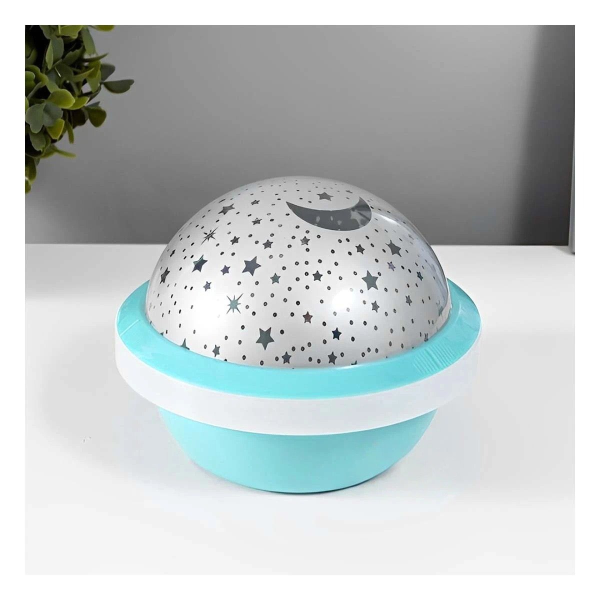PACK12 LUZ LED GIRATORIA GALAXIA COLOR CELESTE PARA HABITACION Y+REGALO STICKER - 3
