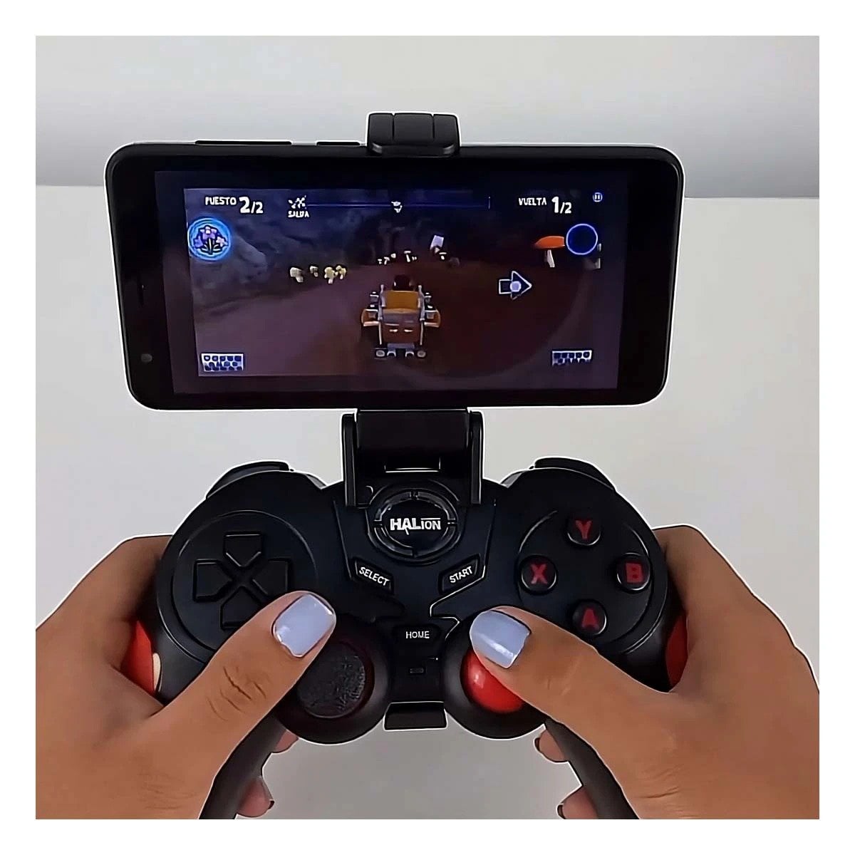 PACK4 CONTROL GAMER CON VIBRACION Y BOTONES MULTIFUNCION COLOR NEGRO ROJO Y+REGALO STICKER - 3