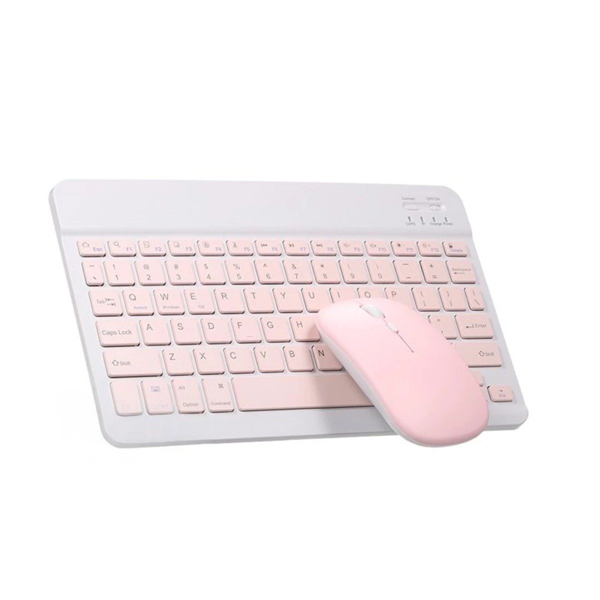 PACK4 DISPOSITIVO MOUSE Y TECLADO INALAMBRICO ROSADO USO CONSTANTE CASA Y+PAPEL REGALO - 3