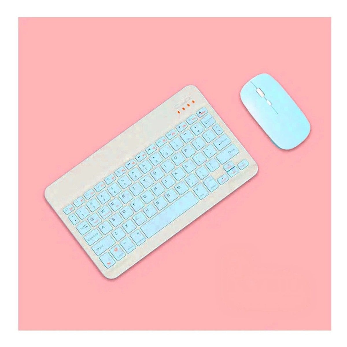 PACK12 DISPOSITIVO MOUSE CELESTE Y TECLADO INALAMBRICO COMPACTO POTENTE LIGERO Y EFICIENTE - 2