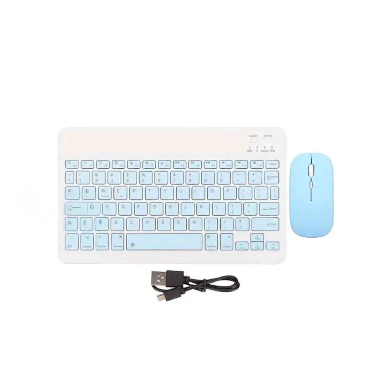 PACK12 DISPOSITIVO CELESTE TECLADO Y MOUSE INALAMBRICO AVANZADO POTENTE LIGERO Y+REGALO STICKER - 2
