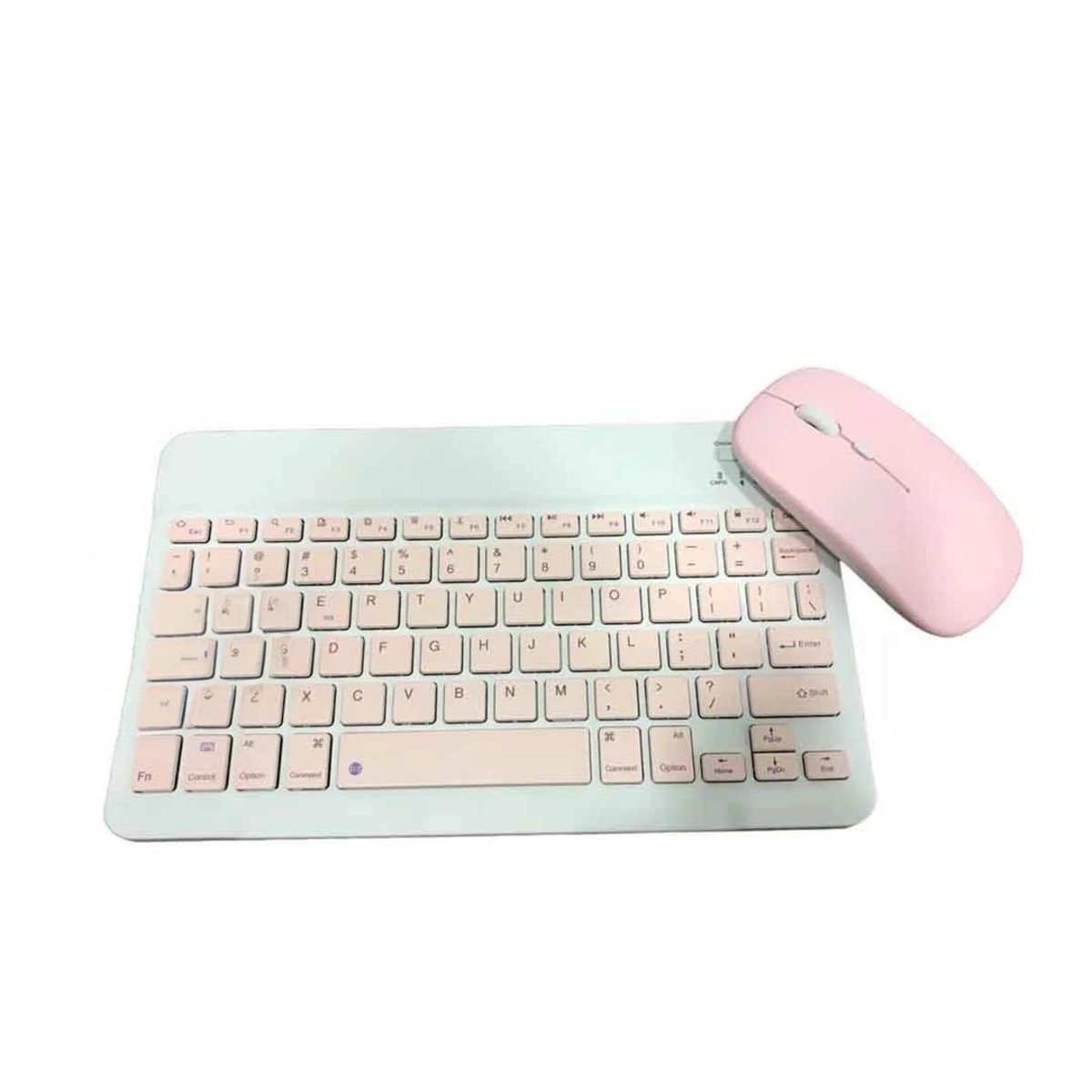 PACK12 ACCESORIO MOUSE INALAMBRICO Y TECLADO ROSADO PORTATIL LECTURA COMODA Y+REGALO STICKER - 2