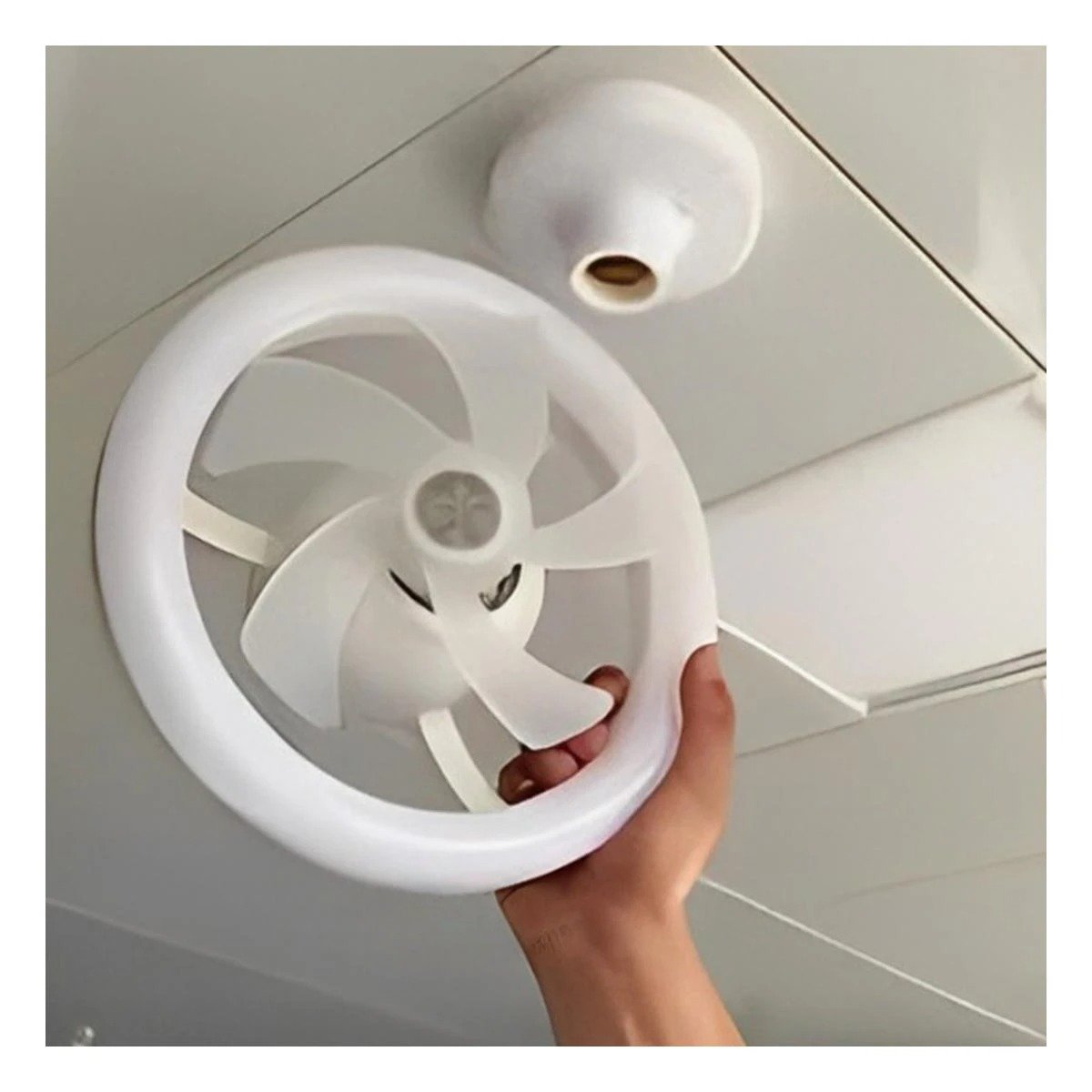 PACK4 TECHO VENTILADOR 2 EN 1 CON LAMPARA PARA SALA DORMITORIO Y ESTILO Y+REGALO STICKER - 5