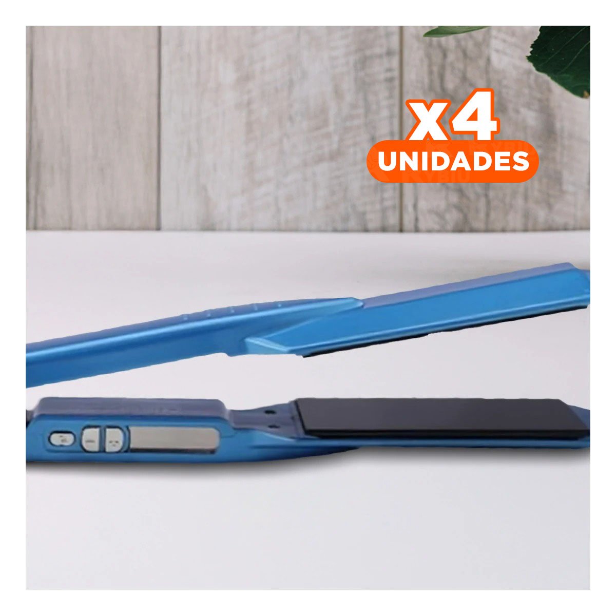 PACK4 ALISADOR PARA PELO CON PLACAS CERAMICAS 2 PULGADAS ESTILO BRILLANTE - 1