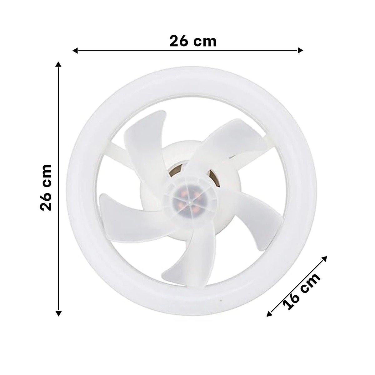 PACK2 LUZ DE TECHO VENTILADOR 2 EN 1 PARA SALA DORMITORIO Y AMBIENTE MODERNO - 4