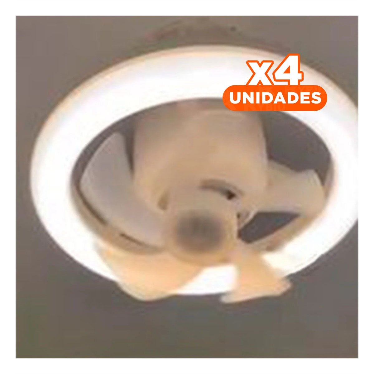 PACK4 TECHO DE LAMPARA CON VENTILADOR 2 EN 1 PARA DORMITORIO SALA Y LUZ LED - 1