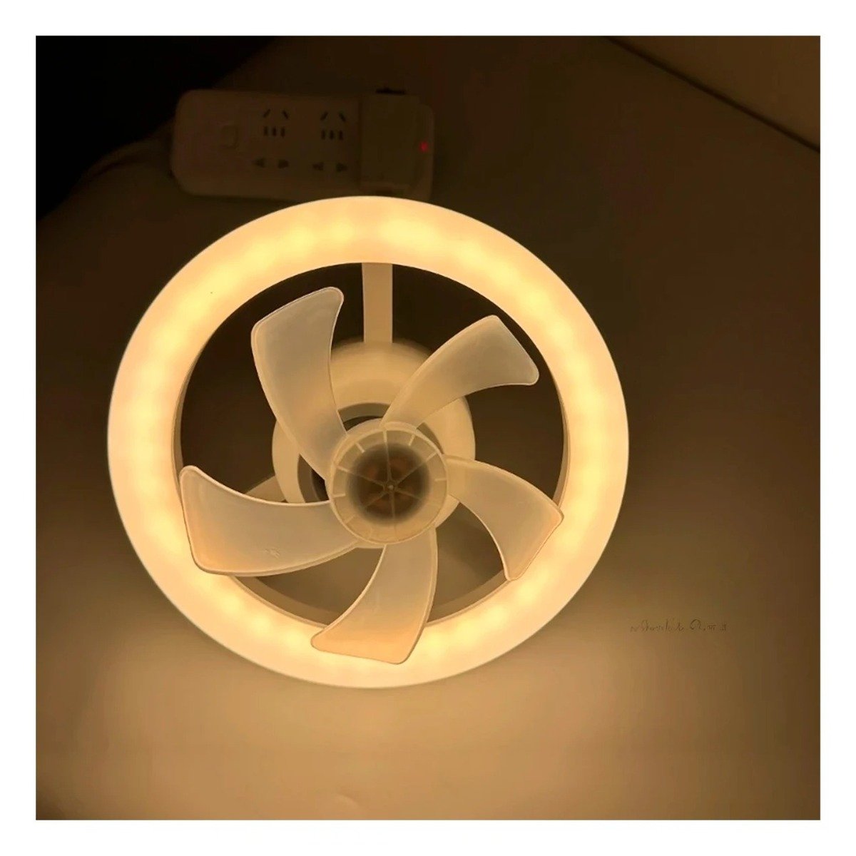 PACK4 TECHO DE LAMPARA CON VENTILADOR 2 EN 1 PARA DORMITORIO SALA Y LUZ LED - 5