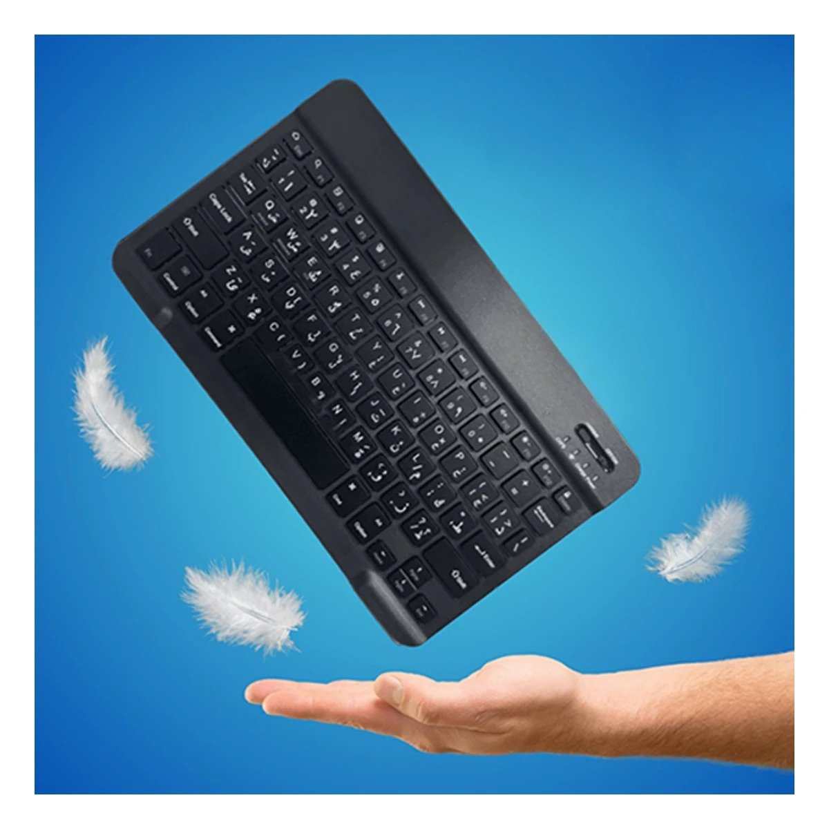 PACK4 DISPOSITIVO TECLADO Y MOUSE INALAMBRICO NEGRO PORTATIL SALA CASA ENTRETENIMIENTO - 2