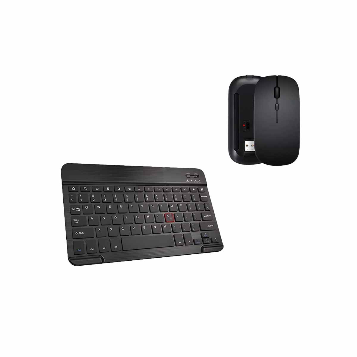 PACK4 DISPOSITIVO MOUSE Y TECLADO INALAMBRICO NEGRO USO CONSTANTE PARA LECTURA Y+PAPEL REGALO - 3